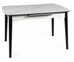 S&ouml;&ouml;gilaud pikendatav Apollo, valge v./must v., 120 - 160 cm x 80 cm x 76 cm