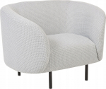 Tugitool Beliani Loen, valge v./must v., 70 cm x 105 cm x 79 cm