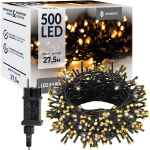 J&otilde;ulutuled Springos CL0540, 27.5 m, soe valge v., 500 LED, Roheline v.