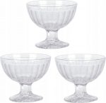 J&auml;&auml;tisepokaal Excellent Houseware Stripe, 600 ml, &Oslash; 10 cm, l&auml;bipaistev v., klaas