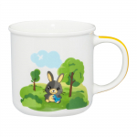 Tass Ambition Betty and Bunny, valge/roheline, 0.24 l
