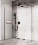 Du&scaron;ikabiin Ravak Walk-In GW9W4030SZ1, ristk&uuml;lik, aluseta, 100 cm x 80 cm x 200 cm, l&auml;bipaistev v./must v./karastatud