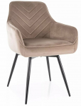 S&ouml;&ouml;gitoa tool Servio Velvet, must v./pruunikas v., 58 cm x 55 cm x 88 cm