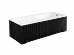 Vann, sisseehitatav Besco Optima, 160 cm x 70 cm x 58.5 cm, ristk&uuml;lik, valge/must