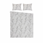Voodipesukomplekt Domoletti Willow, hall v., 50 x 70 cm, 160 x 200 cm, 3 os.