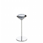 K&uuml;&uuml;nlahoidja Anika 01, kristall/metall, &Oslash; 8 cm, 18 cm, h&otilde;be v.