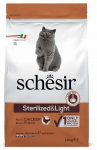 Kuiv kassitoit Schesir Sterilized & Light Chicken, kanaliha, 1.5 kg