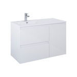 Valamualune vannitoa kapp Elita Split 100 2DR L Cargo, valge v., 45.8 cm x 100 cm x 63.5 cm