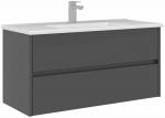 Vannitoakapp valamuga Kalune Design Arno, antratsiit v., 45 cm x 100 cm x 52 cm