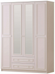 Riidekapp Kalune Design Lina, valge matt v., 52 cm x 140 cm x 210 cm, peegliga