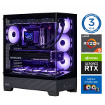 Statsionaarne arvuti Intop RM66861NS AMD Ryzen 5 7500X3D, DDR5 64 GB, SSD 1 TB, Nvidia GeForce RTX5060Ti 8 GB GDDR7