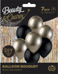&Otilde;hupallide komplekt ovaalsed GoDan Beauty & Charm, must v./&scaron;ampanja v., 7 tk