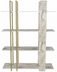 Raamaturiiul Kalune Design Onno 875ZNA3668, kuld v./ephesus v., 160 cm x 120 cm x 31 cm