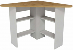 K&ouml;&ouml;gilaud Kalune Design Corner, valge v./sapphire oak v., 80 cm x 80 cm x 73.8 cm