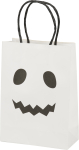 Halloweeni kott lastele/t&auml;iskasvanutele 491664260, valge v./must v., 13.8 cm x 6.2 cm x 19 cm