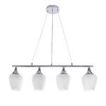 Valgusti lagi Candellux Lighting Electra 34-47021, E27, 4 x 60 W, valge v. / h&otilde;be v.