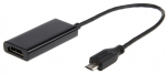Adapter Gembird micro USB - HDMI HDMI female, Micro USB B male, 0.16 m, must v.