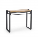 Konsoollaud Bolivart KN1, tamm v./must v., 90 cm x 35 cm x 76 cm