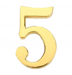 Uksenumber Haushalt GP-5 45, 4.5 cm x 2.8 cm, tsink, kuldne v.