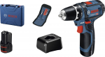 Akukruvikeeraja-trell koos akuga Bosch GSR 12V-15 Professional, 12 V, 2 Ah