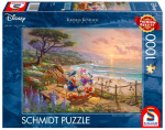 Pusle Schmidt Thomas Kinkade Donald & Daisy 111120, 69.3 cm x 49.3 cm, 1000 tk, mitmev&auml;rviline