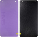 Fitness- ja joogamatt HMS MFK01, must v./violetne v., 110 cm x 55 cm x 1.5 cm