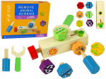 Arendav m&auml;ng Lean Toys Remove Animal Screws, mitmev&auml;rviline
