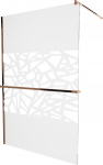 Du&scaron;isein Mexen Kioto+ Walk-In, 130 cm x 200 cm, roosa kuld