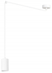 Valgusti rippuv Emibig Traker 1, GU10, 1 x 8 W, valge v.