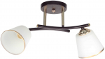 Valgusti lagi Candellux Lighting Greco, E27, 2 x 40 W, kuldne v./tumepruun v.