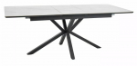 S&ouml;&ouml;gilaud pikendatav Logan, valge v./must v., 160 - 200 cm x 90 cm x 75 cm