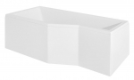 Vann, teisaldatav Besco Integra, 75 cm x 150 cm x 55.5 cm, vasakpoolne, valge
