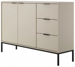 Kummut Kocot Kids Austin, must v./beež v., 104 cm x 150 cm x 40 cm