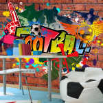 Fototapeet Artgeist Football Fans!, 70 cm x 70 cm