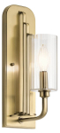 Valgusti seinale Elstead Lighting Kimrose, E14, 1 x 40 W, kuldne v.
