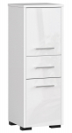 Eraldi seisev vannitoakapp Akord Furniture Factory Fin, valge v./l&auml;bipaistev v., 30 cm x 30 cm x 85 cm