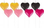 K&uuml;&uuml;nalde komplekt, kuju Amscan Everyday Love, 8 tk, Mitmev&auml;rviline