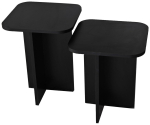 Kohvilaudade komplekt Kalune Design Blues, must v., 40 cm x 40 cm x 50 - 55 cm, 2 tk
