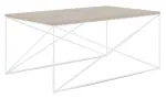 Kohvilaud ADRK Dante, valge v./sonoma tamm v., 100 cm x 60 cm x 43 cm