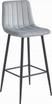 Baaritool Leobert Pozza, h&otilde;be v./must v., 35 cm x 43 cm x 104 cm