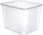 Kaanega hoiukarp, esemete hoidmiseks Vilde, 30 l, l&auml;bipaistev v., 40 x 33 x 30 cm