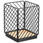 S&ouml;&ouml;giriistade alus Laveo Oslo, 10.6 cm x 10.6 cm x 14 cm, teras, pruun v./must v.