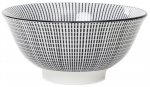 Serveerimiskauss Homla Navia, &Oslash; 16 cm, valge v./must v., keraamiline