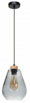 Valgusti rippuv Spot-Light Kigali, E27, 1 x 60 W, must v./tamm v.