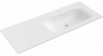 Vannitoa kraanikauss Mexen Vela Right, konglomeraat, 121 cm x 46.5 cm x 16.5 cm, valge