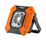 Ehitusvalgustid, alus NEO 99-038, 10 W, 750 lm, IP20, must v./oranž v.