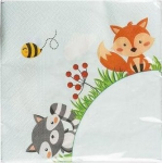 Pabersalvr&auml;tikud Arpex Forest Animals, 33 cm x 33 cm, mitmev&auml;rviline, 20 tk
