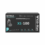 Kindad &uuml;hekordsed Kid-Man Nitrile, must v., XS, 100 tk