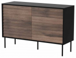 Kummut Cama Cortina, must v./p&auml;hklipuu v., 81 cm x 120 cm x 40 cm
