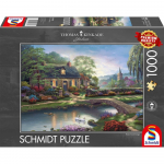 Pusle Schmidt Thomas Kinkade Studios Stoney Creek Cottage 59775, 49.3 cm x 69.3 cm, 1000 tk, mitmev&auml;rviline